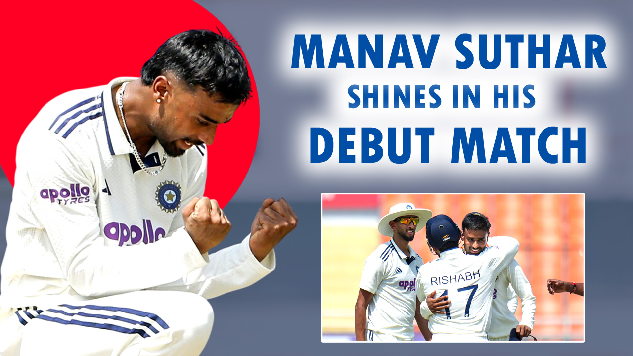 Manav Suthar Shines in His Debut Match