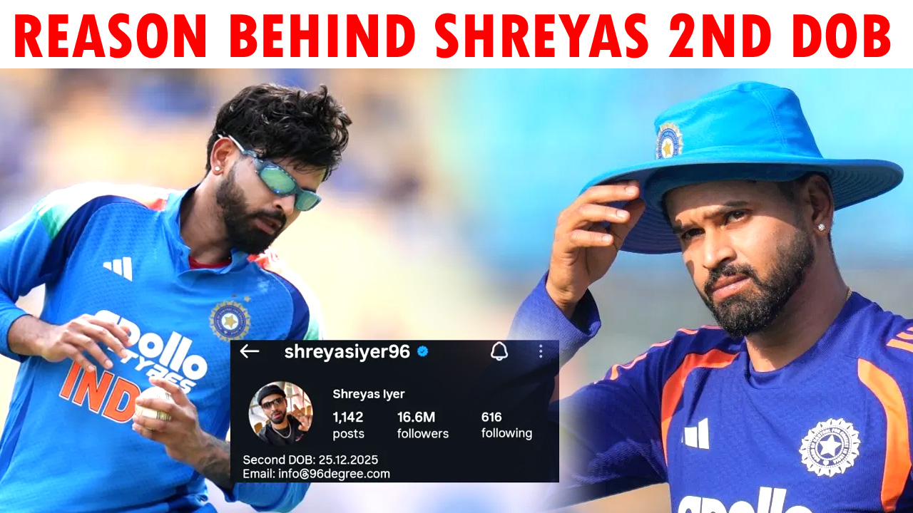 Shreyas Iyer 2nd Date of Birth in his Instagram Bio