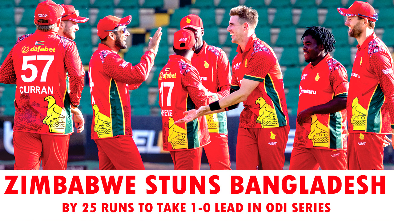 Zimbabwe Stun Bangladesh by 25 Runs to Take 1-0 Lead in ODI Series