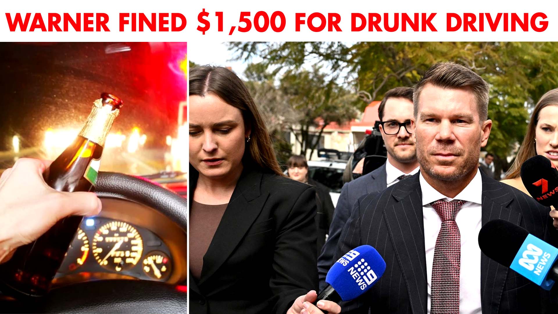 David Warner Fined $1,500 for Drunk Driving After ‘Three Drinks’