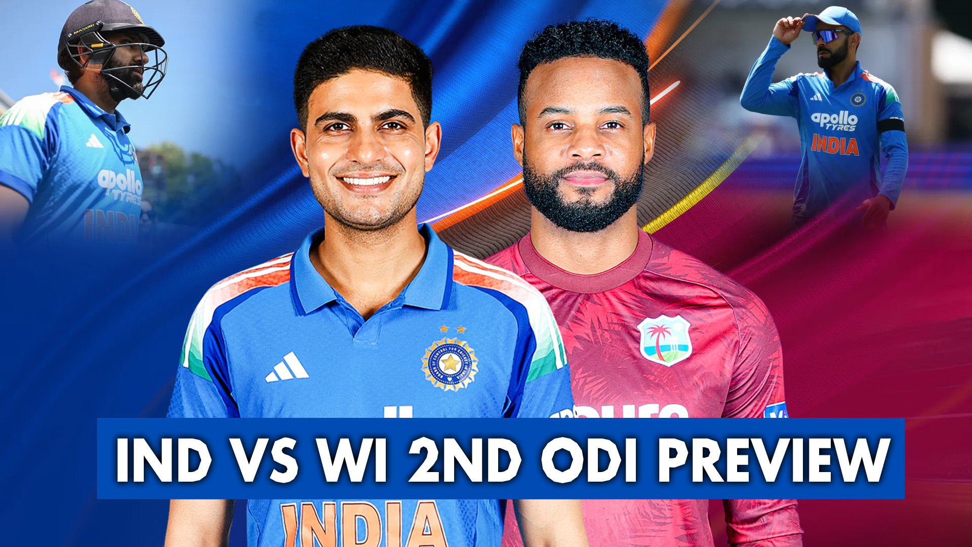 IND vs WI 2nd ODI: Siraj Likely to Return, Justin Greaves Ruled Out