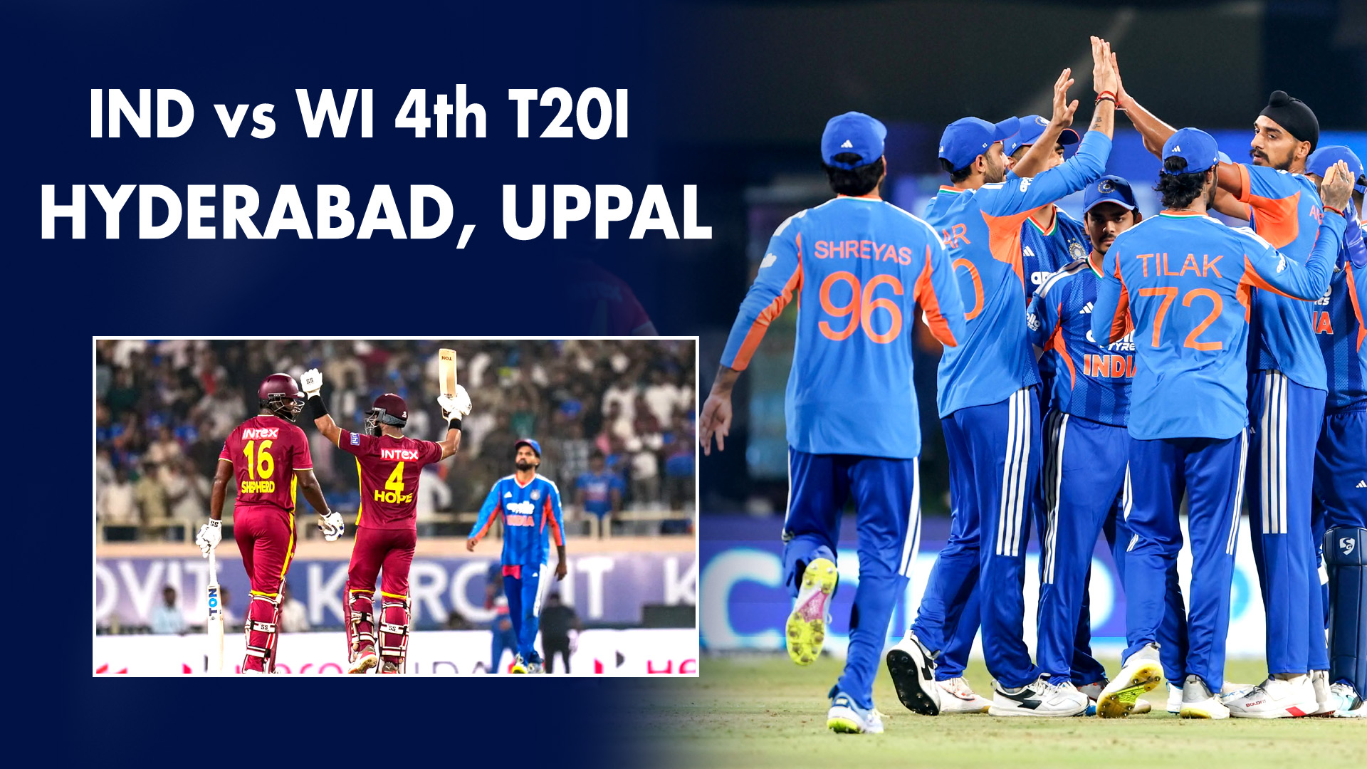 IND vs WI 4th T20I Playing 11