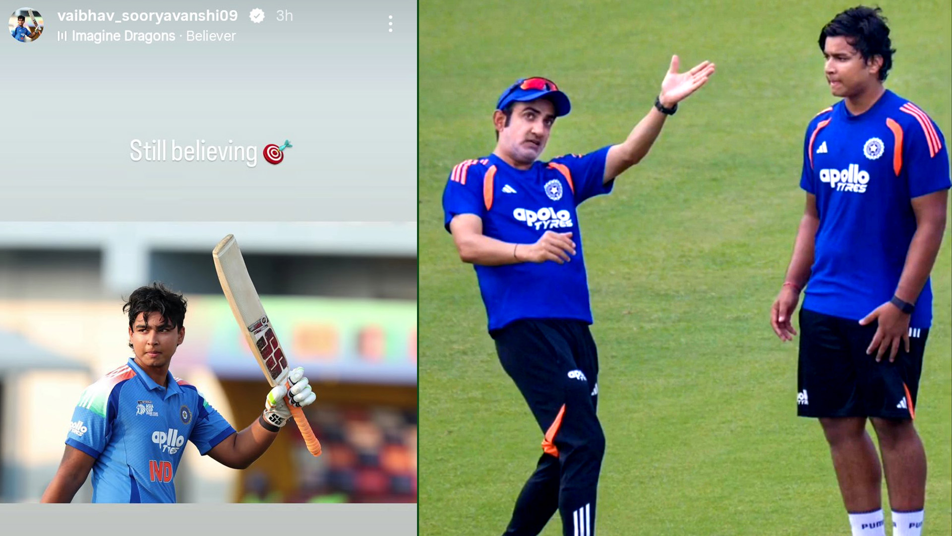 Vaibhav Suryavanshi Shares ‘Still Believing’ Message Ahead of 5th T20I